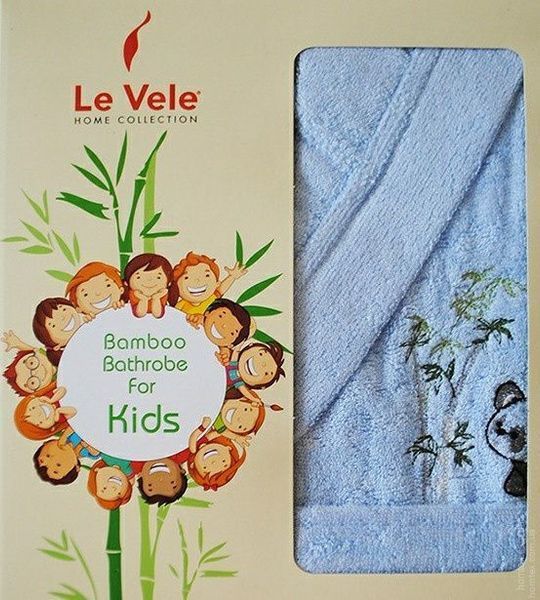Халат дитячий Le Vele Cocuk Bamboo блакитний 36235 фото