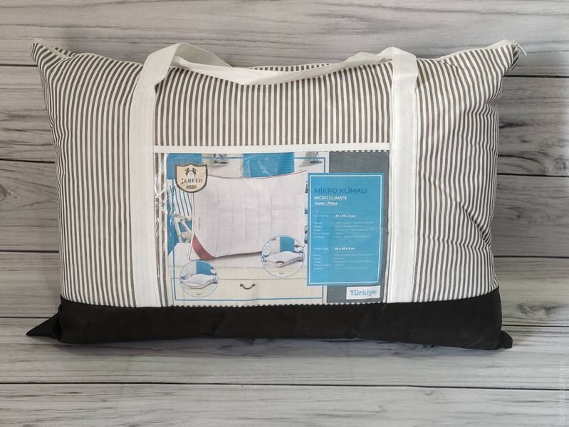 Подушка микрогель Jereed home 50x70 см съемный чехол с термовставками по периметру. 125073 фото