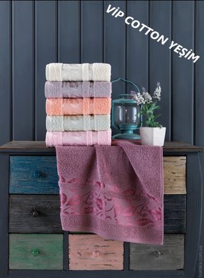 Набор махровых полотенец Cestepe VIP Cotton Yesim из 6 штук 100х150 см 113438 фото