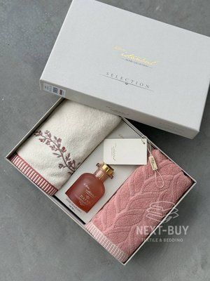 Подарочный набор полотенец с аромадиффузором Istanbul Dafne Oda Kokulu Pudra fc33543 фото
