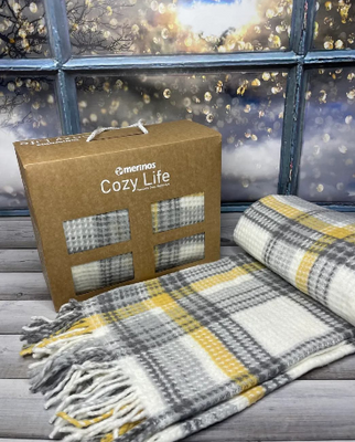 Плед бавовняний Merinos Cozy Life 180x220 см модель 13 215945 фото