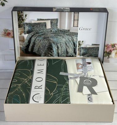 Постільна білизна Romeo Home сатин Grace євро 210841 фото