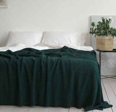 Плед - Покрывало La Modno Wool Cotton Balance Emerald 220х240 см 218982 фото