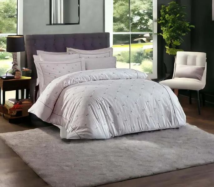 Постельное белье Maison D'or Juanna ecru-dark lilac евро 85692 фото