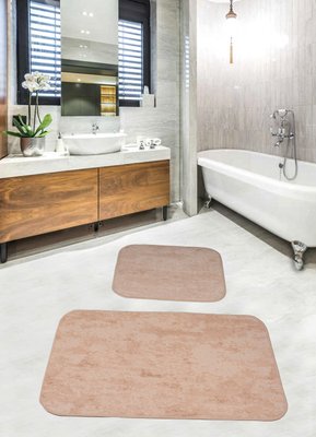 Набір килимків для ванної кімнати Diva Gold Cream 60x100+50x60 см 106818 фото