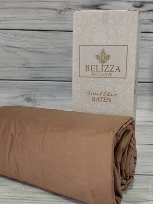 Простирадла на резинці 160х200см., + 2 наволочки 50х70см. Belizza brown 130527 фото
