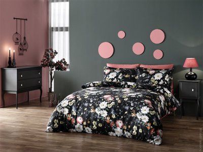 Постільна білизна TAC Deluxe Molly siyah полуторний 139221 фото