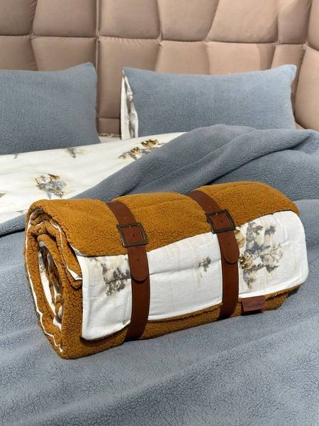 Зимовий комплект постільної білизни двосторонній Istanbul Wooden Zerdecal євро fc30083 фото