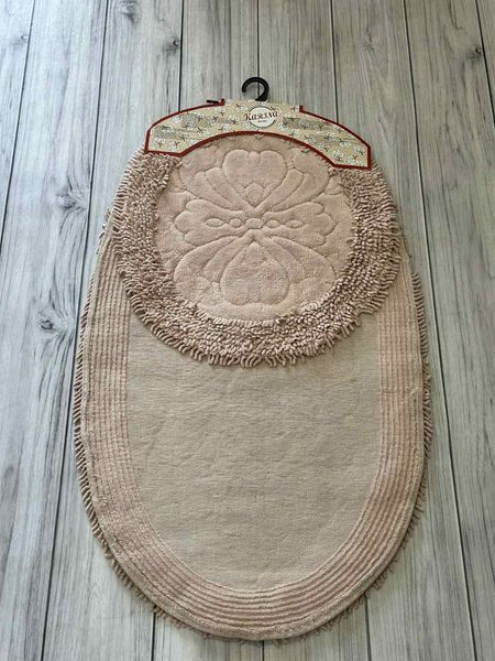 Набор овальных ковриков для ванной Karina 50x60 см + 60x100 см, модель 2 209464 фото