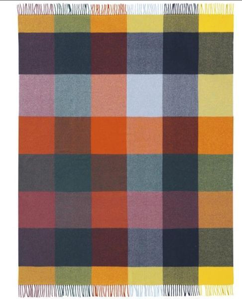 Плед Biederlack Plaid Vibrant Square 130x170 см вовняний 218937 фото