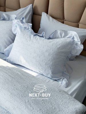Постільна білизна Istanbul Home Collection Resital Blue, варена бавовна, євро комплект 200&times;220 fc35388 фото