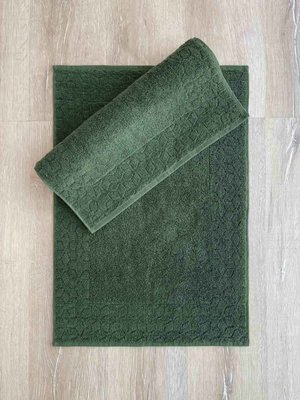 Набор полотенец для ног Cotton Box из 2 шт. 50х70 см темно-зеленый 193803 фото