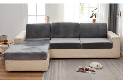 Чохол на диванну подушку - сидінь 3-х місний Homytex сірий (150-190x50-70+5-20 см) 116531 фото
