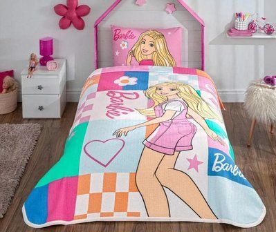 Постільна білизна TAC Disney Barbie Colour ful Pike дитячий 215774 фото