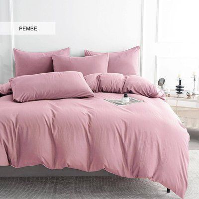 Постільна білизна Istanbul Lirya Pembe євро 200х220 jacquard fc32900 фото