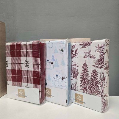 Простирадло на резинці з наволочками з фланелі Cotton Collection 160х200 см + 25 см, в асортименті модель 9 213038 фото