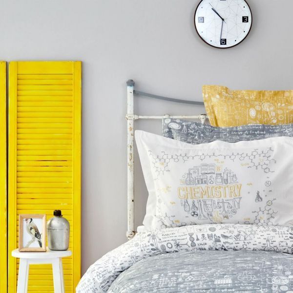 Постільна білизна з покривалом Karaca Home - Chemist gri сірий ранфорс підлітковий 111917 фото