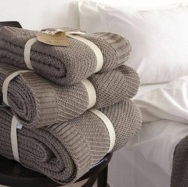 Плед - Покрывало La Modno Wool Cotton Balance Mink 150х200 см 218984 фото
