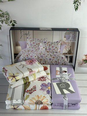 Постільна білизна сатин Romeo Home Earl євро 209532 фото