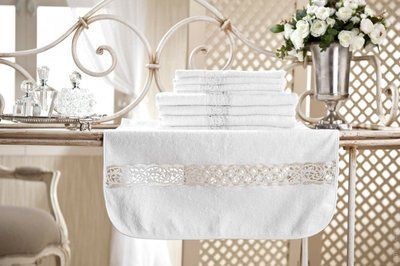 Рушник Gul Guler Glayor white 50х90 см 26114 фото