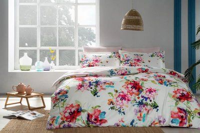 Постельное белье TAC Digital saten Luton pembe евро 209967 фото