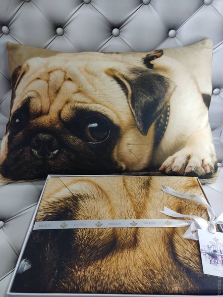 Постельное белье Belizza digital Pug полуторный 118790 фото