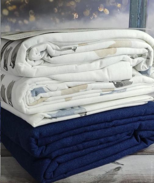 Постільна білизна Cotton Collection Олени - Пінгвіни - Ведмеді полуторні 123573 фото