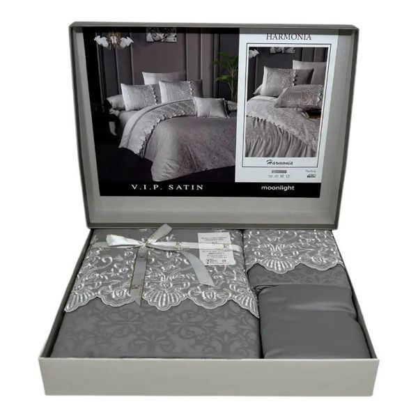 Постільна білизна First Choice HARMONIA vip moon light сатин євро 129136 фото