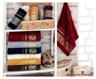 Набір махрових рушників Sikel VIP Cotton Kleopatra з 6 шт. 50х90 см 114047 фото