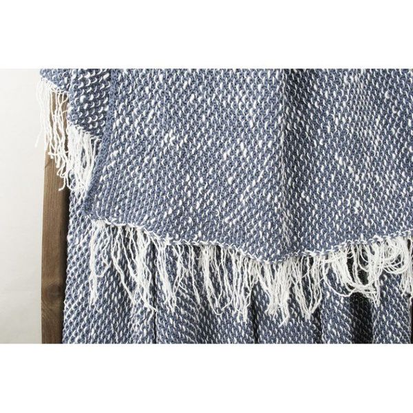 Плед-накидка Barine Wool Basket indigo синий 120x175 см 62593 фото