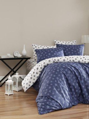 Постільна білизна First Choice de luxe ранфорс Light Navy Blue євро 161220 фото