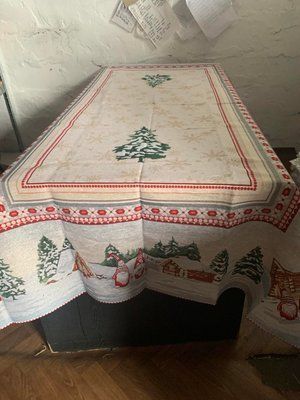 Скатертина гобеленова новорічна Alltex 140x220 см модель 2 211637 фото