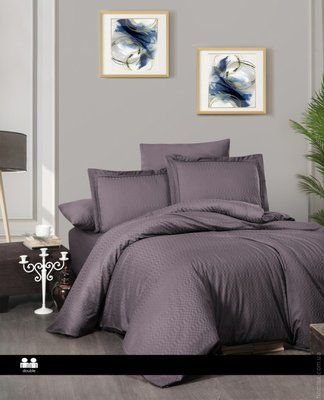 Постільні речі First Choice Chackers lilac сатин Delux євро 125224 фото