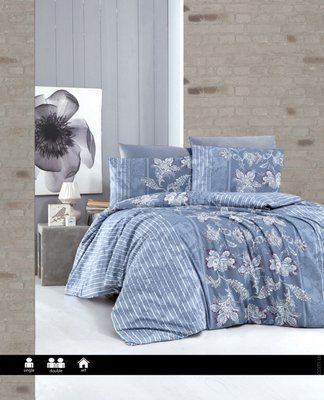Постільна білизна First Choice Polca indigo євро 133343 фото