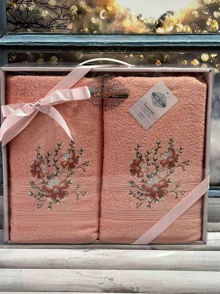 Набір махрових рушників Moz Home з 2-х штук 50х90 см + 70х140 см, модель 2 187806 фото