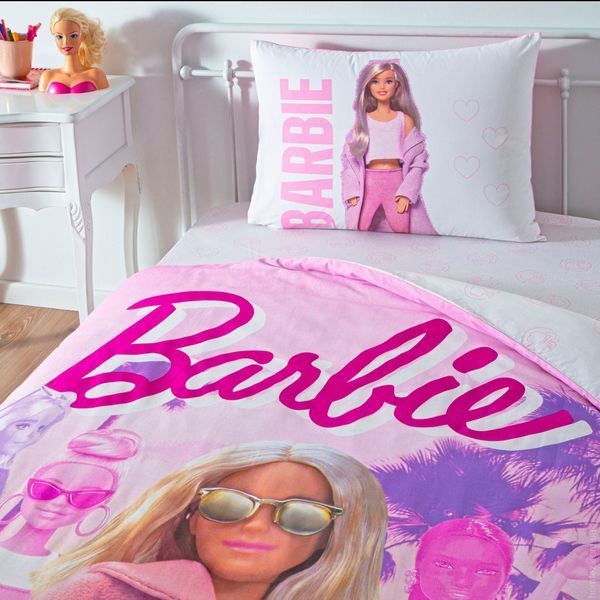 Постельное белье Tac Disney Barbie pink Power детский 175836 фото