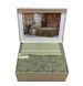 Махровая простынь Tivolyo Home Baroc haki 220х240 см + сатиновая простынь с наволочками 159598 фото 2