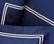 Постельное белье MieCasa сатин - Milano lacivert-bej синее-бежевое евро максы 115410 фото 2