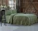 Махровая простынь Tivolyo Home Baroc haki 220х240 см + сатиновая простынь с наволочками 159598 фото 1