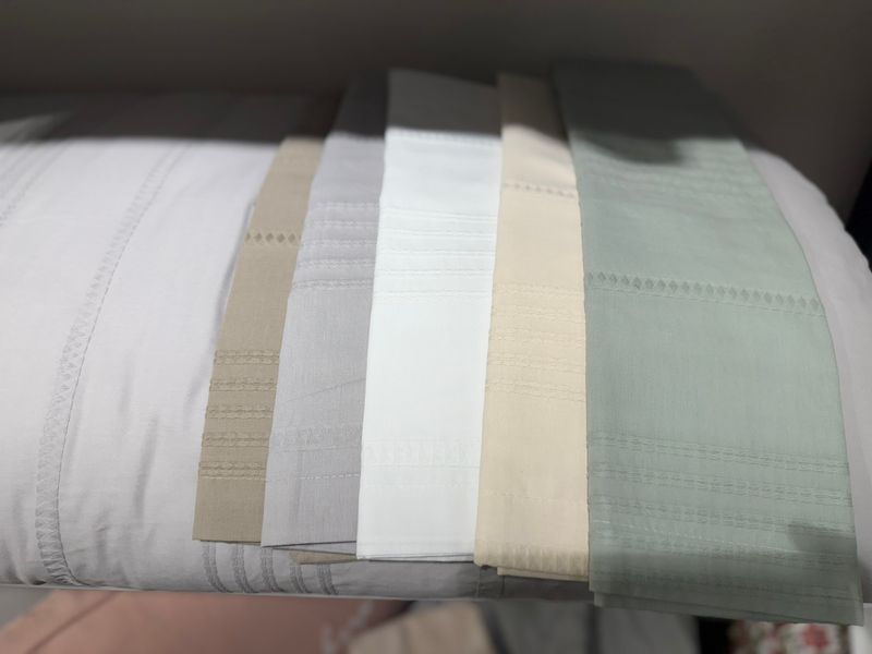 Постельное белье Aran Clasy Ranforce Arakis V-5 евро с вышивкой 215949 фото