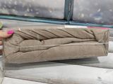 Простирадло трикотажне Bestclass Home 200&times;200+25 см на гумці з наволочками, світло-коричневе 124858 фото