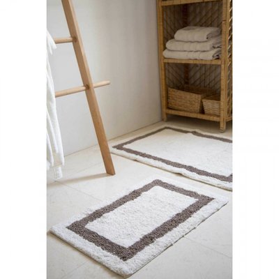 Набір килимків Irya - Liberte beyaz білий 60х90 см + 40х60 см 113964 фото