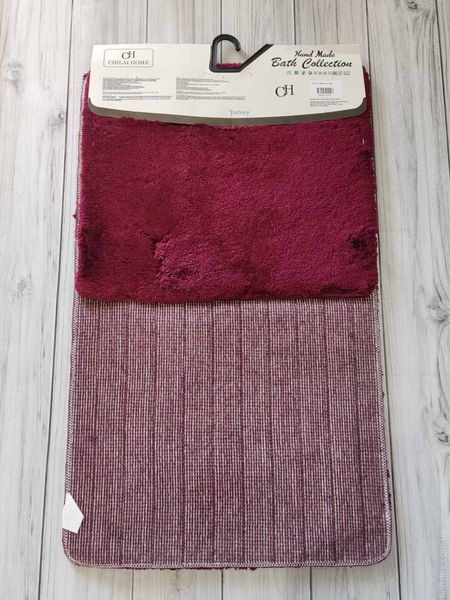 Набір килимків для ванної Alessa 50x60 см + 60х100 см однотонний. 112798 фото