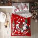 Постільна білизна TAC Ranforce Minnie & Mickey Christmas євро з простирадлом на гумці 125156 фото 2