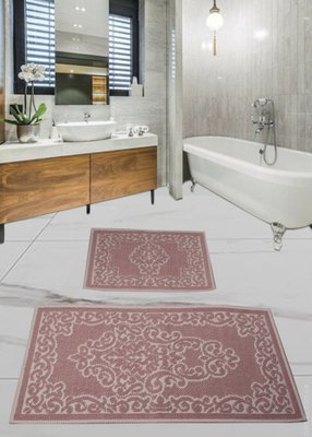 Набір килимків для ванної кімнати Diva Sultana Pink 60x100+50x60 см 106747 фото