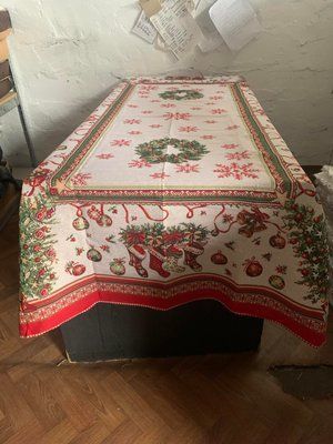Скатертина гобеленова новорічна Alltex 140x220 см модель 4 211642 фото