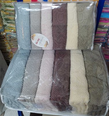 Набор махровых полотенец Cestepe из 6 шт 50x90 см Lux Cotton Nuans 113410 фото