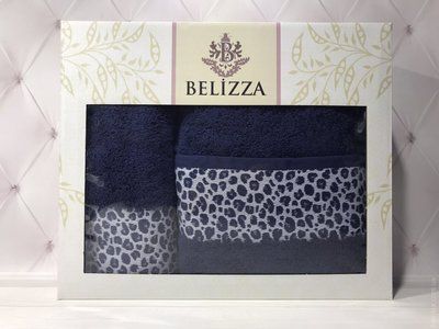 Набор махровых полотенец Belizza из 2 штук 50x90 см+70x140 см, модель 45 94450 фото