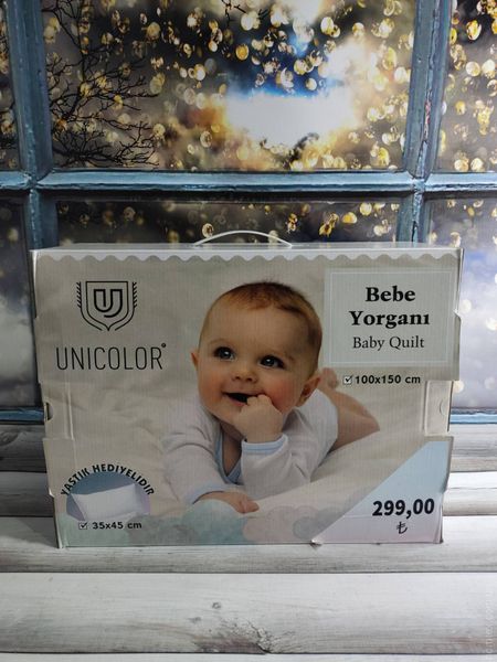 Набор для новорожденных Unicolor Одеяло 100x150 см. + Подушка 35х45 см. 124995 фото
