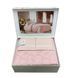 Махровая простынь Tivolyo Home Baroc pembe 220х240 см + сатиновая простынь с наволочками 159601 фото 2